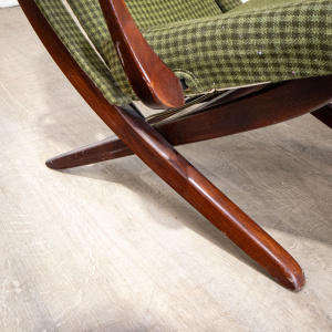 Danish Green Folding Armchair