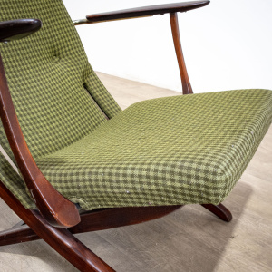 Danish Green Folding Armchair