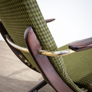 Danish Green Folding Armchair