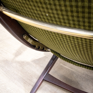 Danish Green Folding Armchair
