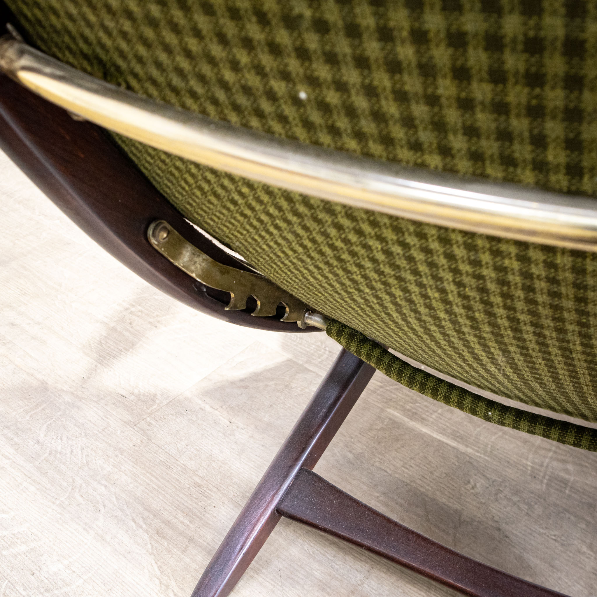 Danish Green Folding Armchair