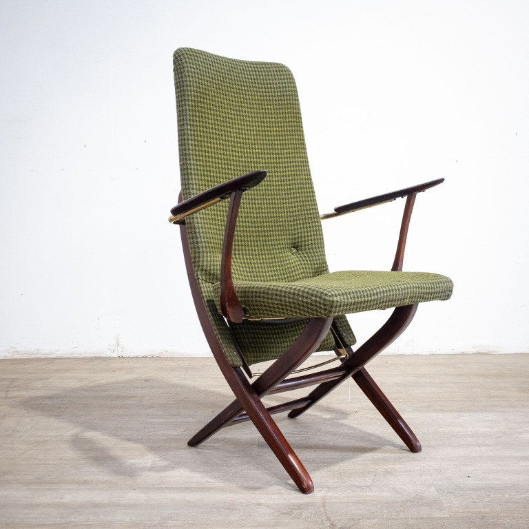 Danish Green Folding Armchair - Image 3