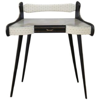 Console Table in Wood and Glass Top, 1950s