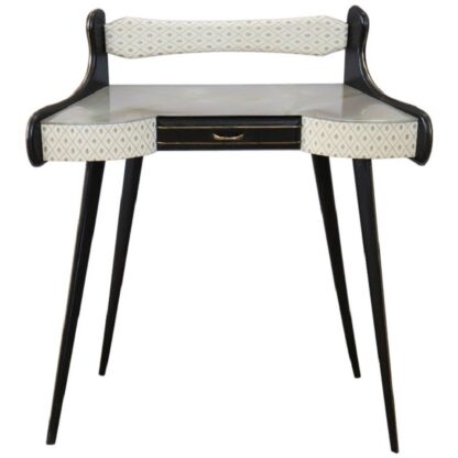 Console Table in Wood and Glass Top, 1950s