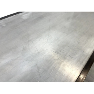 A Bespoke Industrial Aluminium and Iron Dining Table