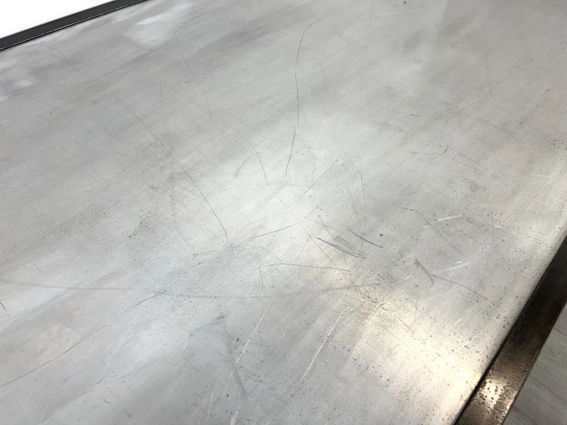 A Bespoke Industrial Aluminium and Iron Dining Table