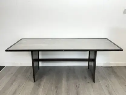 A Bespoke Industrial Aluminium and Iron Dining Table - Image 2