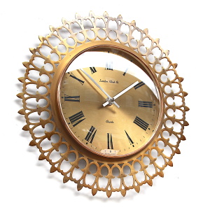 Sunburst Style Vintage London Wall Clock