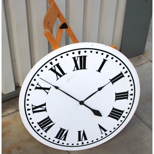 Large Turret Style British Vintage Wall Clock By Smiths