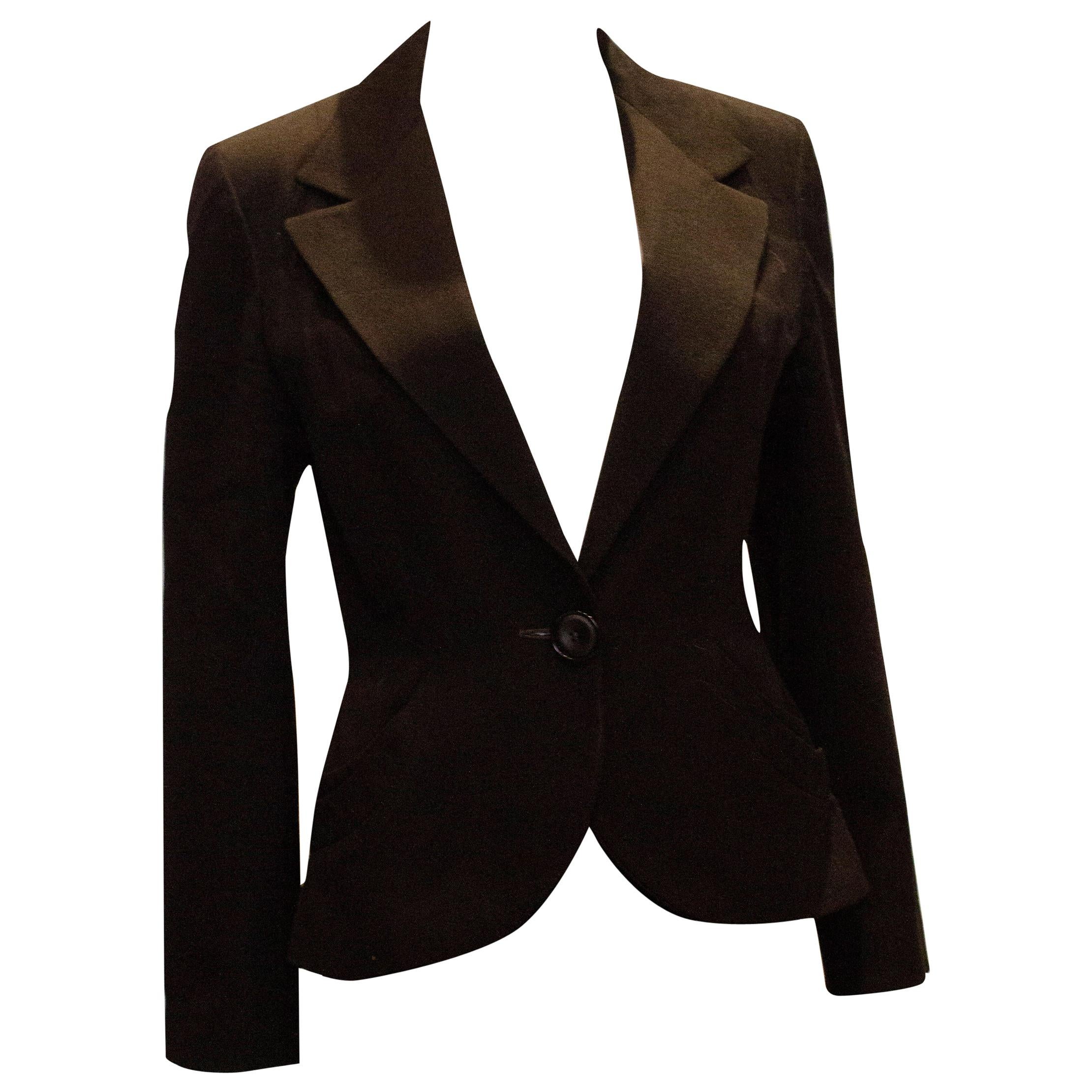 Vintage Amanda Wakeley Black Silk Jacket
