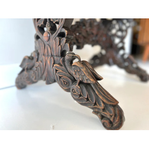 19th Century Anglo-Indian Carved Rosewood Writing Desk