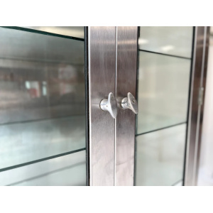 20th Century Stainless Steel & Glass Medical Cabinet