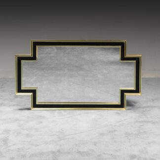 Vintage Modern 70's Brass Wall Mirror