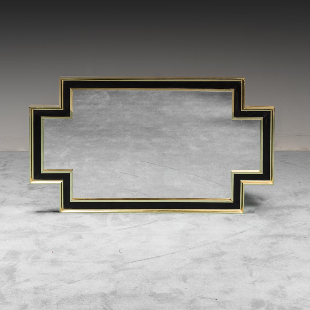 Vintage Modern 70's Brass Wall Mirror