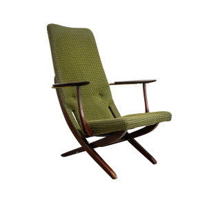 Danish Green Folding Armchair