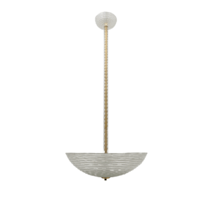 Ercole Barovier Art Deco Murano Glass Italian Pendant Chandelier Pulegoso, 30s