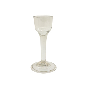 Georgian Glass with a Fluted Ogee Bowl