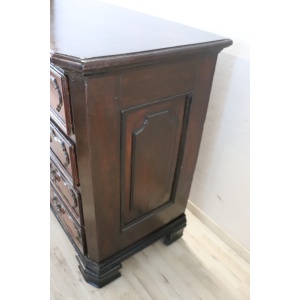 Antique Chest Of Drawers In Walnut, 17th Century