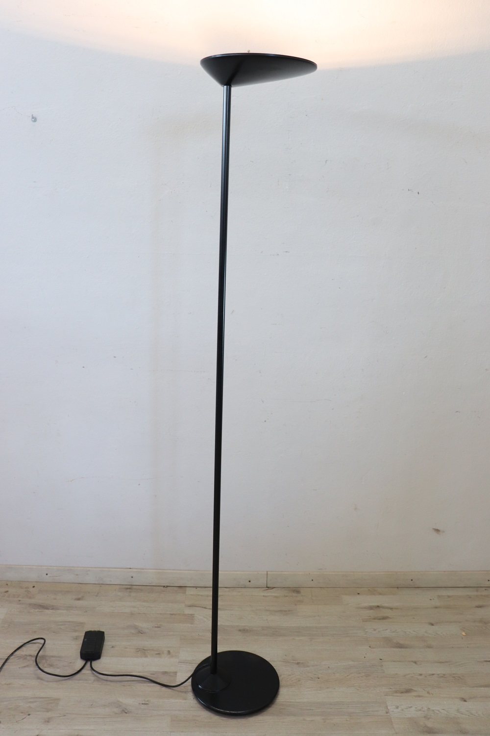 Floor Lamp in Black Metal, 1970s