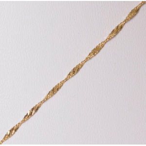 Gold Chain and Cross with Turquoise Centre