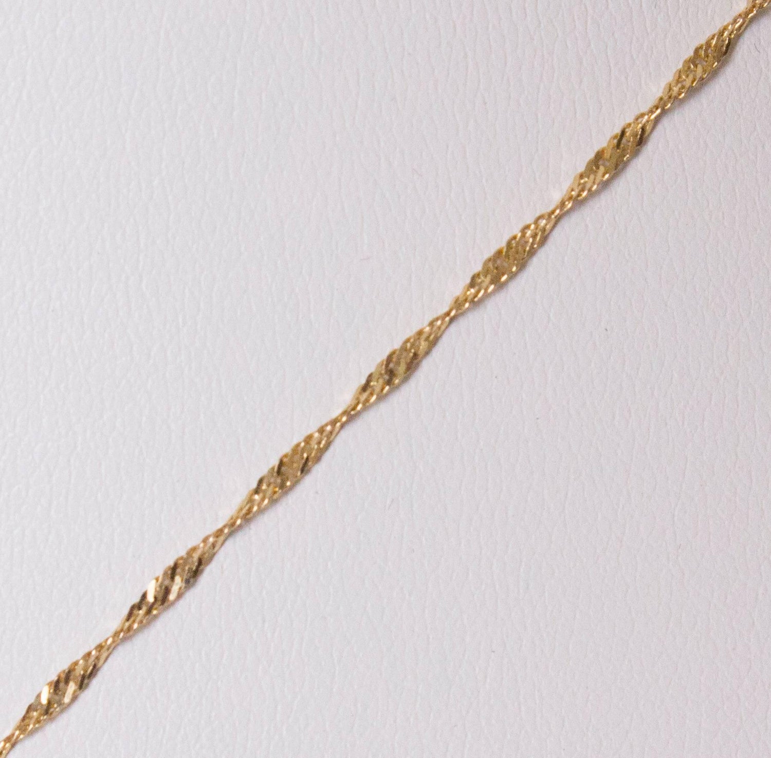 Gold Chain and Cross with Turquoise Centre