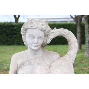 Early 20th Century Leda and the Swan Garden Statue