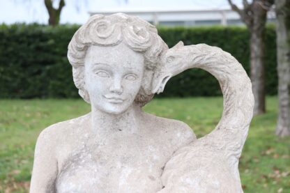 Early 20th Century Leda and the Swan Garden Statue - Image 2