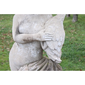 Early 20th Century Leda and the Swan Garden Statue