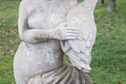 Early 20th Century Leda and the Swan Garden Statue - Image 3