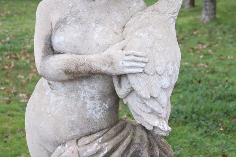 Early 20th Century Leda and the Swan Garden Statue