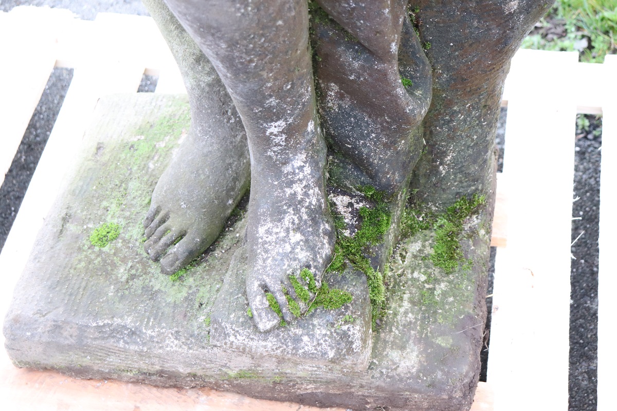 Early 20th Century Leda and the Swan Garden Statue