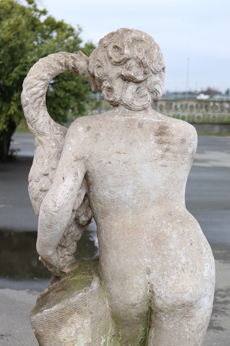 Early 20th Century Leda and the Swan Garden Statue