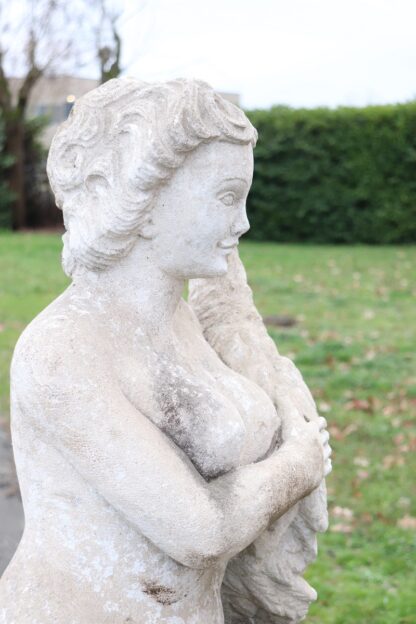 Early 20th Century Leda and the Swan Garden Statue - Image 10