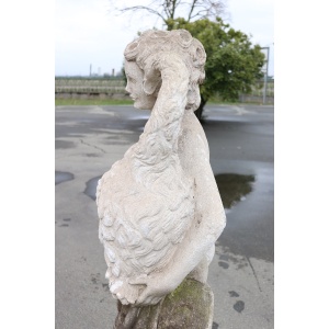 Early 20th Century Leda and the Swan Garden Statue