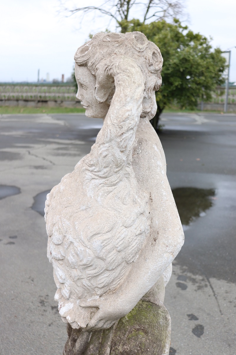 Early 20th Century Leda and the Swan Garden Statue