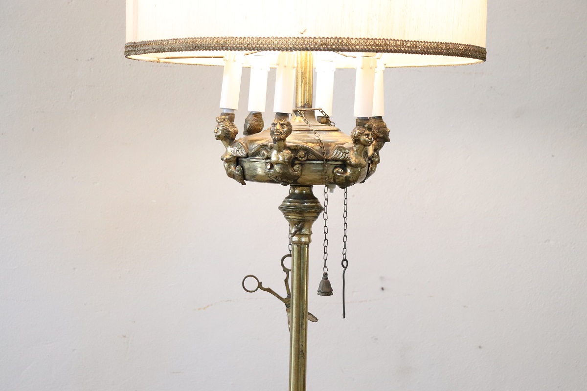 Brass Floor Lamp, 1960s