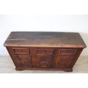 Antique Sideboard in Walnut, Late 17th Century