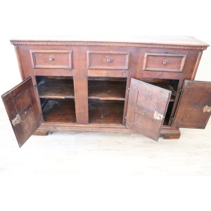 Antique Sideboard in Walnut, Late 17th Century