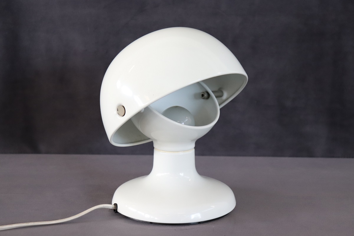 White Metal Table Lamp by Tobia and Afra Scarpa for Flos, 1960s