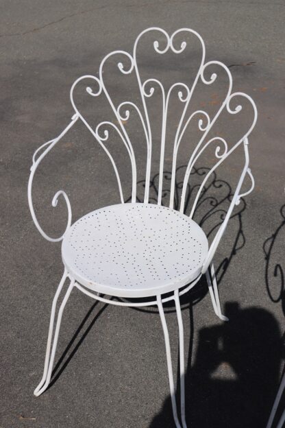 Garden Set in White Iron with Table and Armchairs, 1970s - Image 4