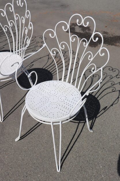 Garden Set in White Iron with Table and Armchairs, 1970s - Image 7