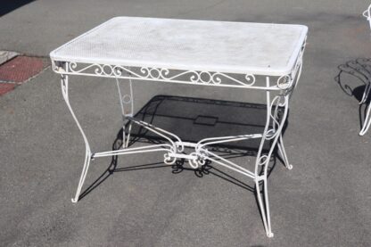 Garden Set in White Iron with Table and Armchairs, 1970s - Image 8