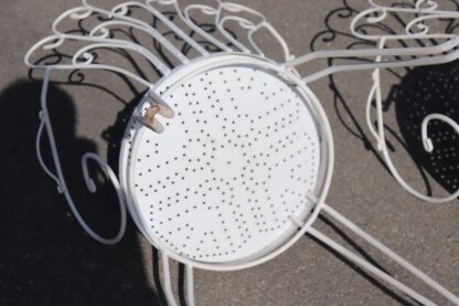 Garden Set in White Iron with Table and Armchairs, 1970s - Image 16