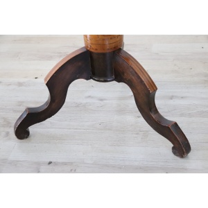 Mid 19th Century Inlay Walnut Tripod Table