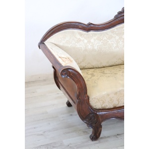Mid 19th Century Carved Walnut Sofa