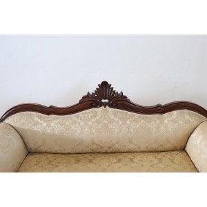 Mid 19th Century Carved Walnut Sofa