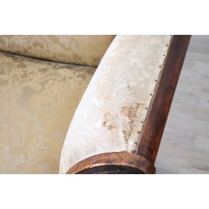 Mid 19th Century Carved Walnut Sofa