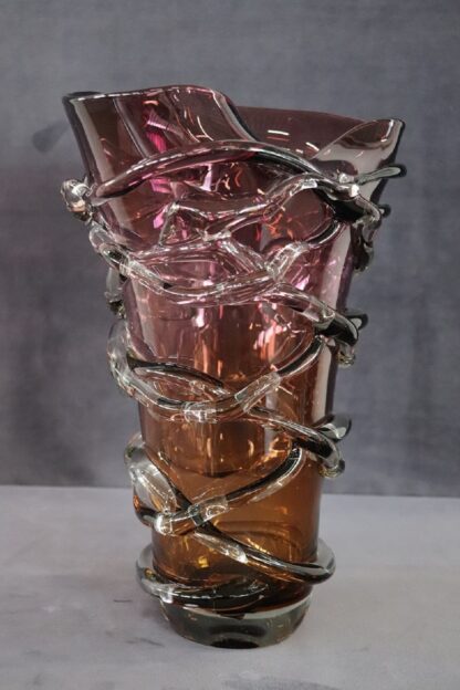 Large Italian Vase in Murano Art Glass, 1980s - Image 2