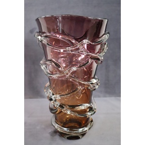 Large Italian Vase in Murano Art Glass, 1980s