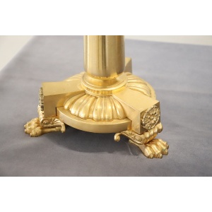 Antique Gilt Bronze Candelabras with 11 Lights, Late 19th Century, Set of 2